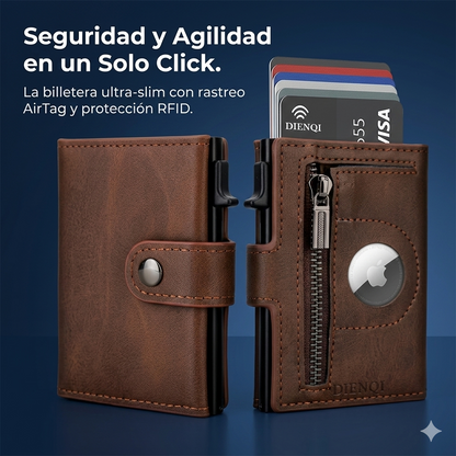 SafeNest™ Billetera Slim con AirTag [Acceso Rápido y Seguridad en tu Bolsillo]