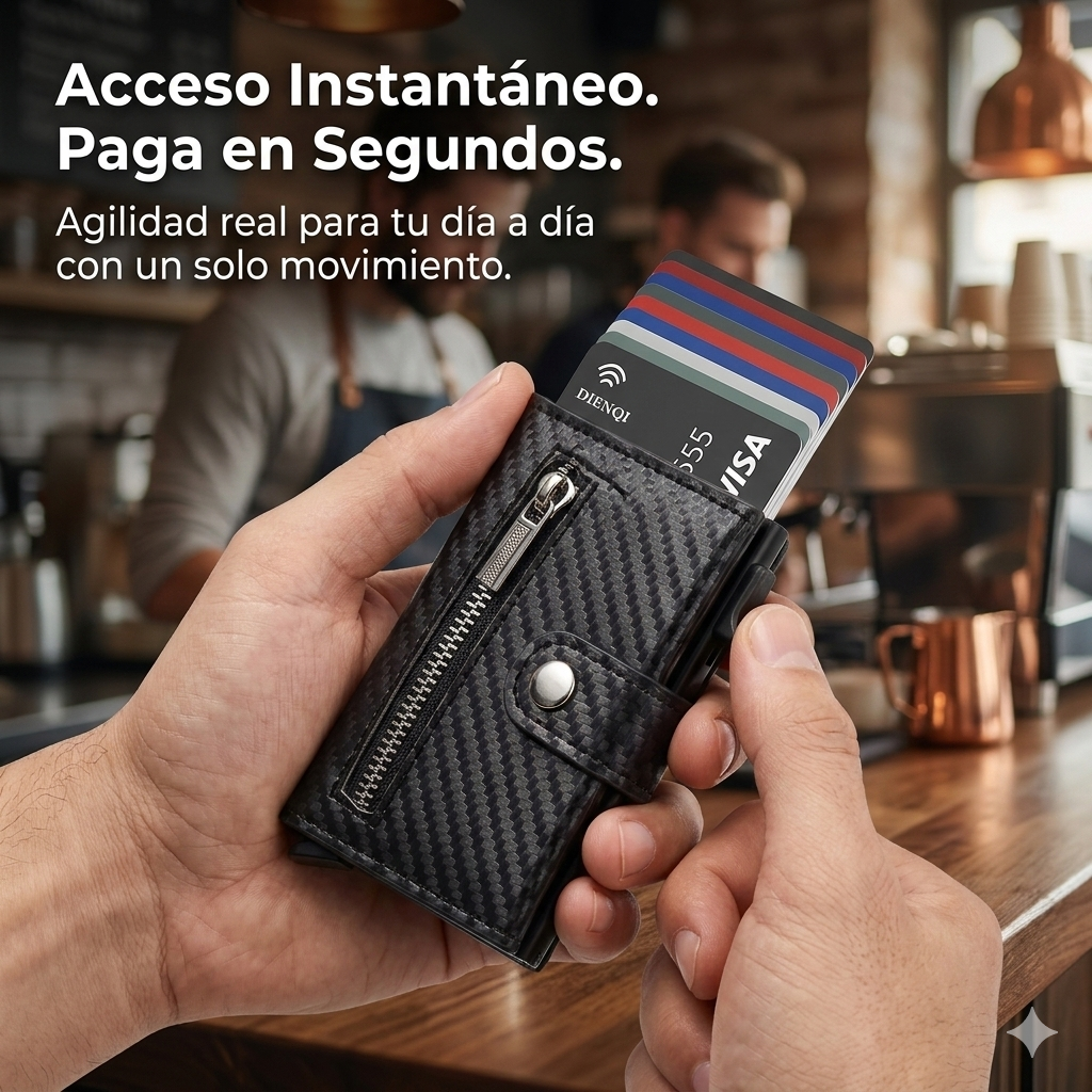 SafeNest™ Cartera Slim con AirTag [Acceso Rápido y Seguridad en tu Bolsillo]
